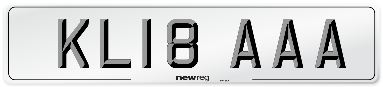KL18 AAA Number Plate from New Reg
